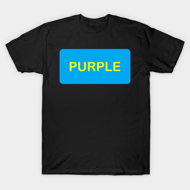 Confused Blue Purple Yellow T-Shirt by DsyfaITArt